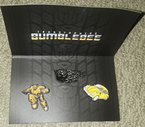 Transformers Bumblebee Boombox 3-Pin Set Loot Crate Exclusive new unused - Picture 2 of 2