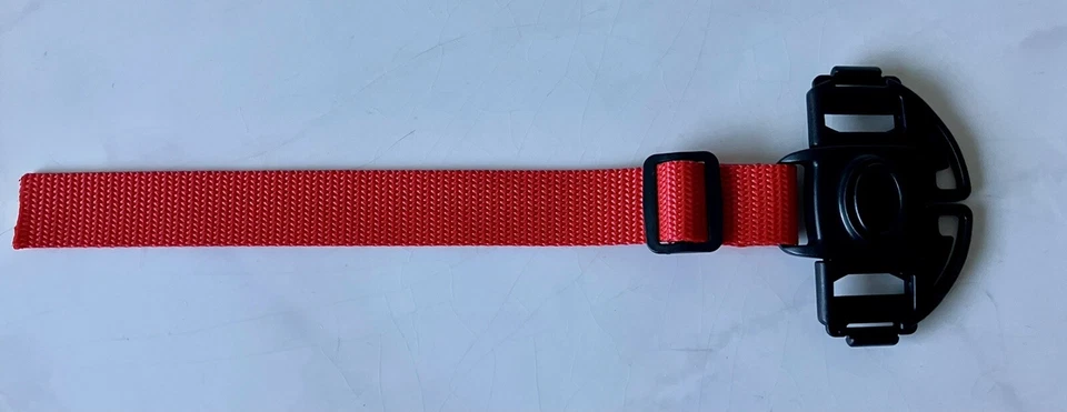 Hebilla de repuesto de 5 puntos con correa central ROJA para cochecito BOB REVOLUTION Foto 3 de 4