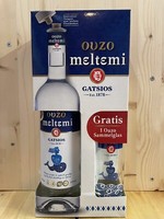 Ouzo Meltemi Gatsios Alkohol 38% Alk 0,7L Anis Griechische Aperitif Geschenkbox