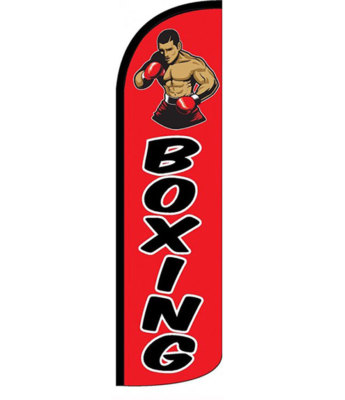 Boxing Flag Flutter Feather Banner Swooper Windless
