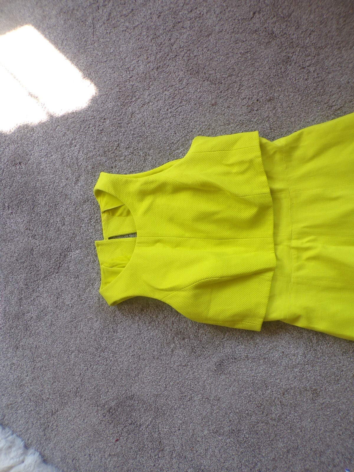 Karen Millen Yellow Dress Size 12. Excellent Condition eBay