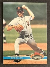 1991 Topps Stadium Club Bud Black Baseball Card #302 Giants Pitcher EXMT