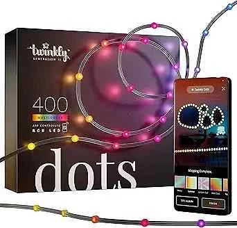 Twinkly Dots String Lights App-Controlled Flexible LED Color Changing String ...