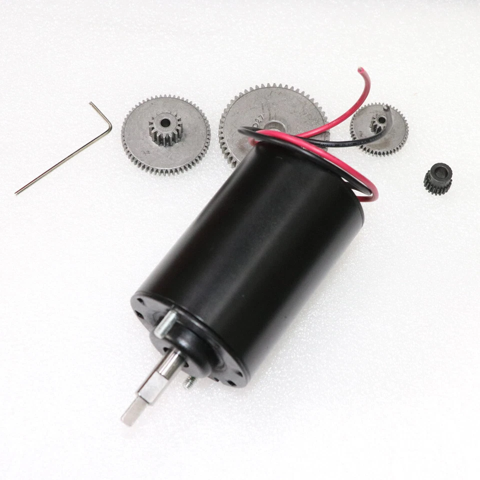 Motor gerador ímã permanente 12-24V turbina eólica dupla finalidade com engrenagens 40W DC - Imagem 3 de 4