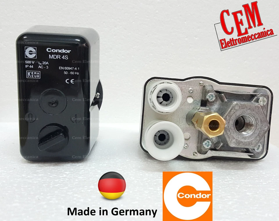 Pressostato Condor MDR 4/11 trifase 1 via per compressore Abac Fini Ceccato aria