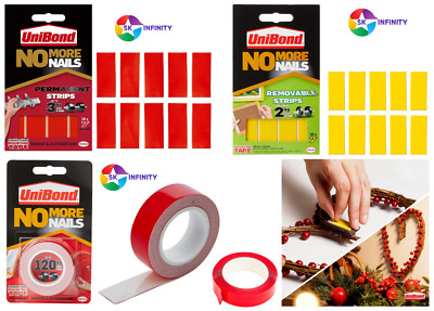 Unibond No More Nails Bilderbehangstreifen doppelseitig Montageband selbstklebend