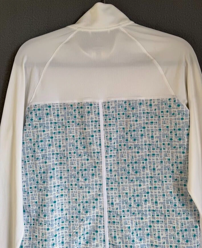 Chaqueta de golf Adidas para mujer mediana blanca cremallera completa Northern Trust logotipo ligero Foto 4 de 4