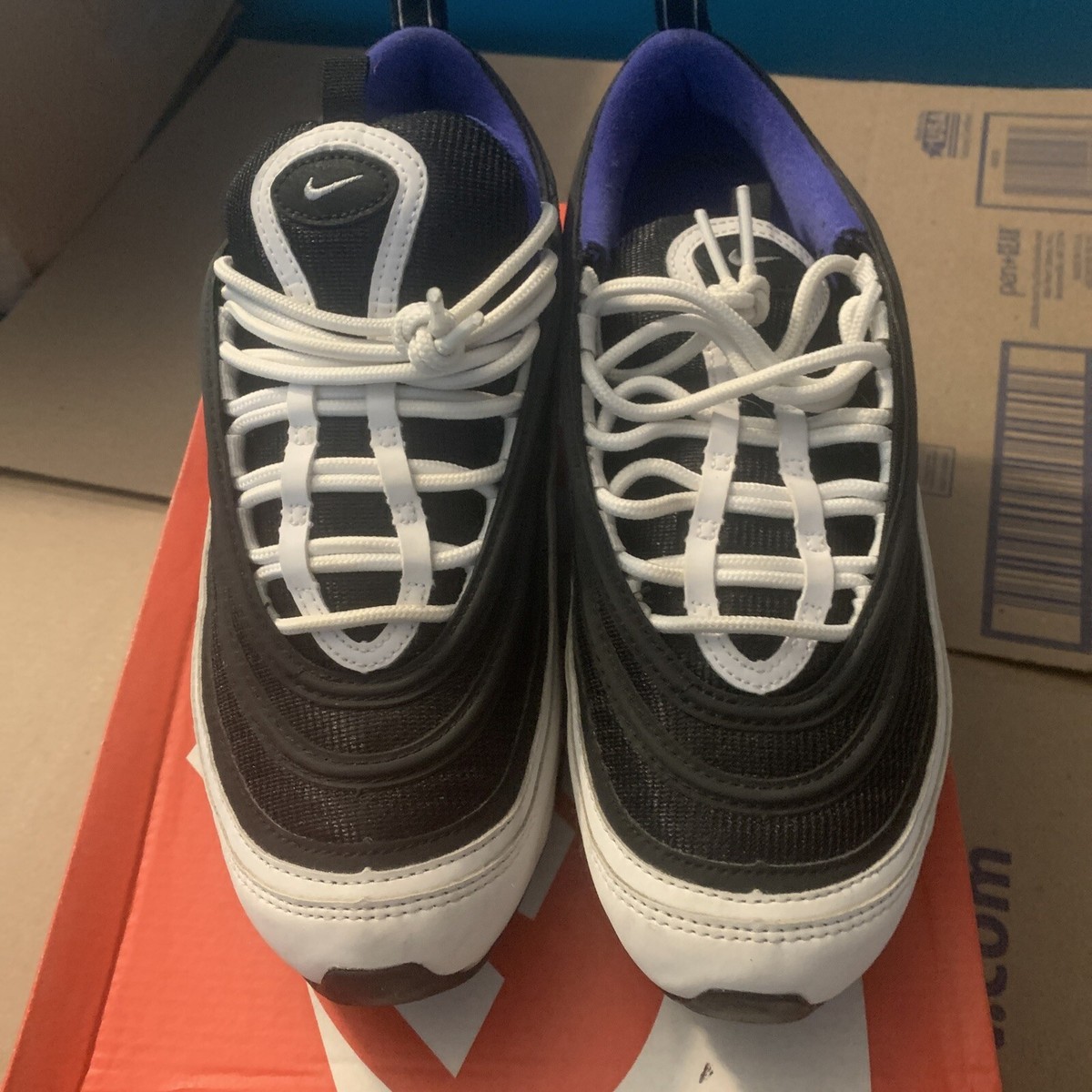 Nike Air Max 97 Persian Violet/Black/White 2018 GS SZ 7Y | eBay