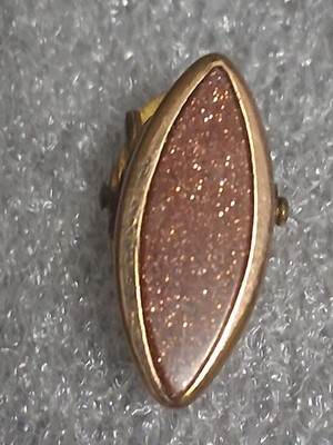 Vintage Goldstone Tie Clip