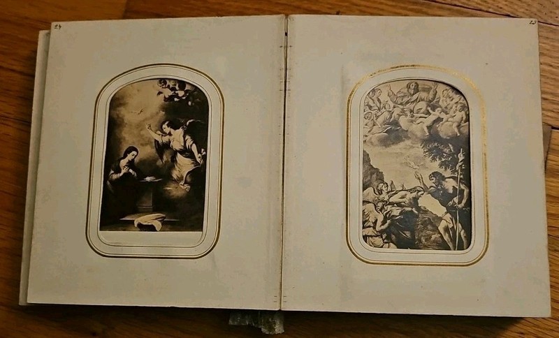 Antique 19th C Grand Tour Art Album • 40+ Albumen Prints • Uffizi / Vatican Etc 