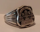 VINTAGE D.C. METROPOLITAN POLICE STERLING SILVER Sz10.5 MEN'S RING
