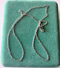 1.54 grams 14K Solid White Gold Rolo Chain - 18 inches - Hallmarked — photo 10