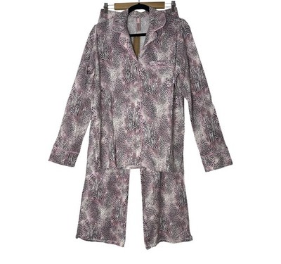 New SKIMS Sleep Set 2X Bloom Mini Multi Animal Pink Pajama Set Long Sleeve Soft