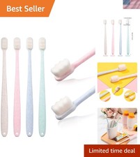 4-Pack Soft Bristle Toothbrushes - Ideal for Delicate Dental Needs