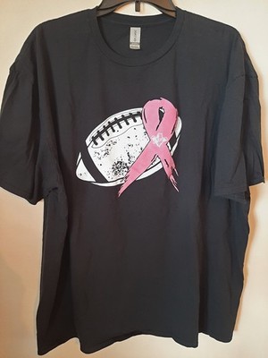 Mens NCAA Oklahoma State Cowboys OSU Pink Ribbon Support T Shirt Size 2XL--EUC!
