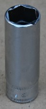 SNAP-ON TOOLS STMM13, 13MM METRIC, 1/4" DRIVE, 6-POINT CHROME DEEP SOCKET