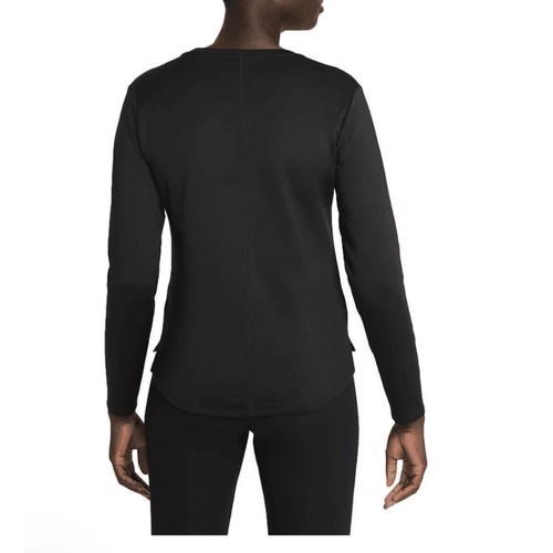 Nike Top Womens X Small Black Therma FIT One Long-Sleeve Tee - Picture 3 of 11