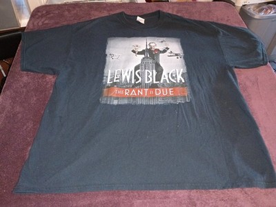 Lewis Black ''The Rant is Due'' T-Shirt Men's 2xl  Black And White Good Condition 