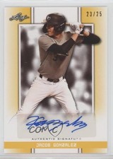 2019 Leaf Perfect Game National Showcase Yellow 23/25 Jacob Gonzalez Auto s5q