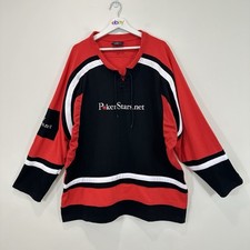 PokerStar.net Jumper Men XL Red/Black Lace Up Mesh Sides Poker Cotton Blend