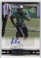 2021 Leaf Ultimate Draft Silver Spectrum 10/15 Brenden Knox #GLR-BK1 Auto 0eh7