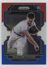 2022 Panini Prizm Tier III Red White & Blue Prizm Spencer Strider #240 1cy8