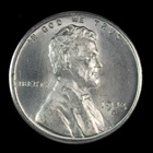 Lincoln Steel Wheat Cent. 1943 D. Brilliant Uncirculated. Lot # 9061-366-17