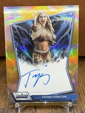 TIFFANY STRATTON 2026 Topps Chrome WWE Blue Brand Chrome Auto #/50 BBA-TIF