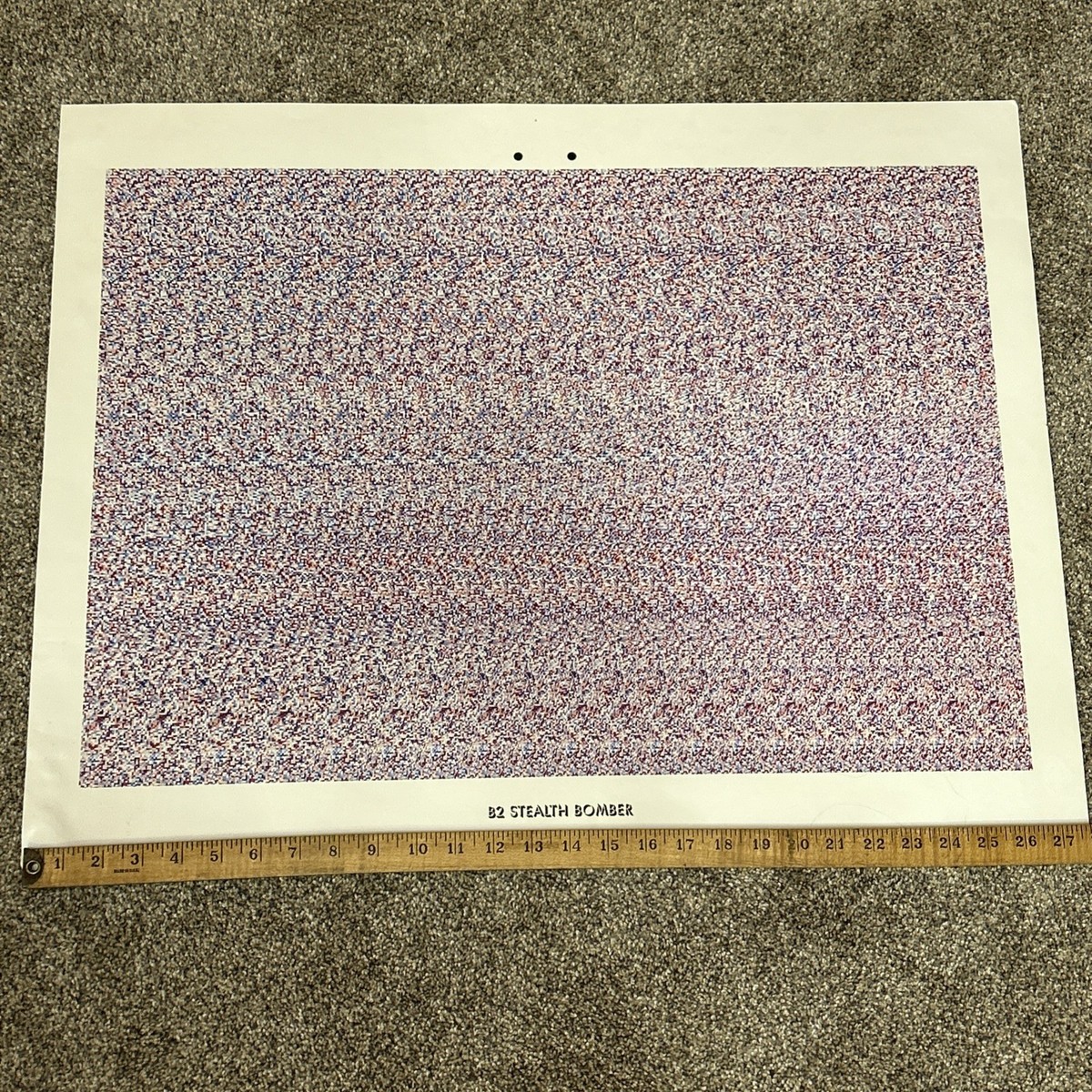 Vintage 1992 Holusion Art Poster B2 Stealth Bomber by