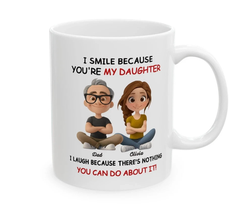 Tazza In Ceramica Divertente Per Cognata - I Smile Because You're My Sister-in-Law... I Laugh Because You Married My Brother!
