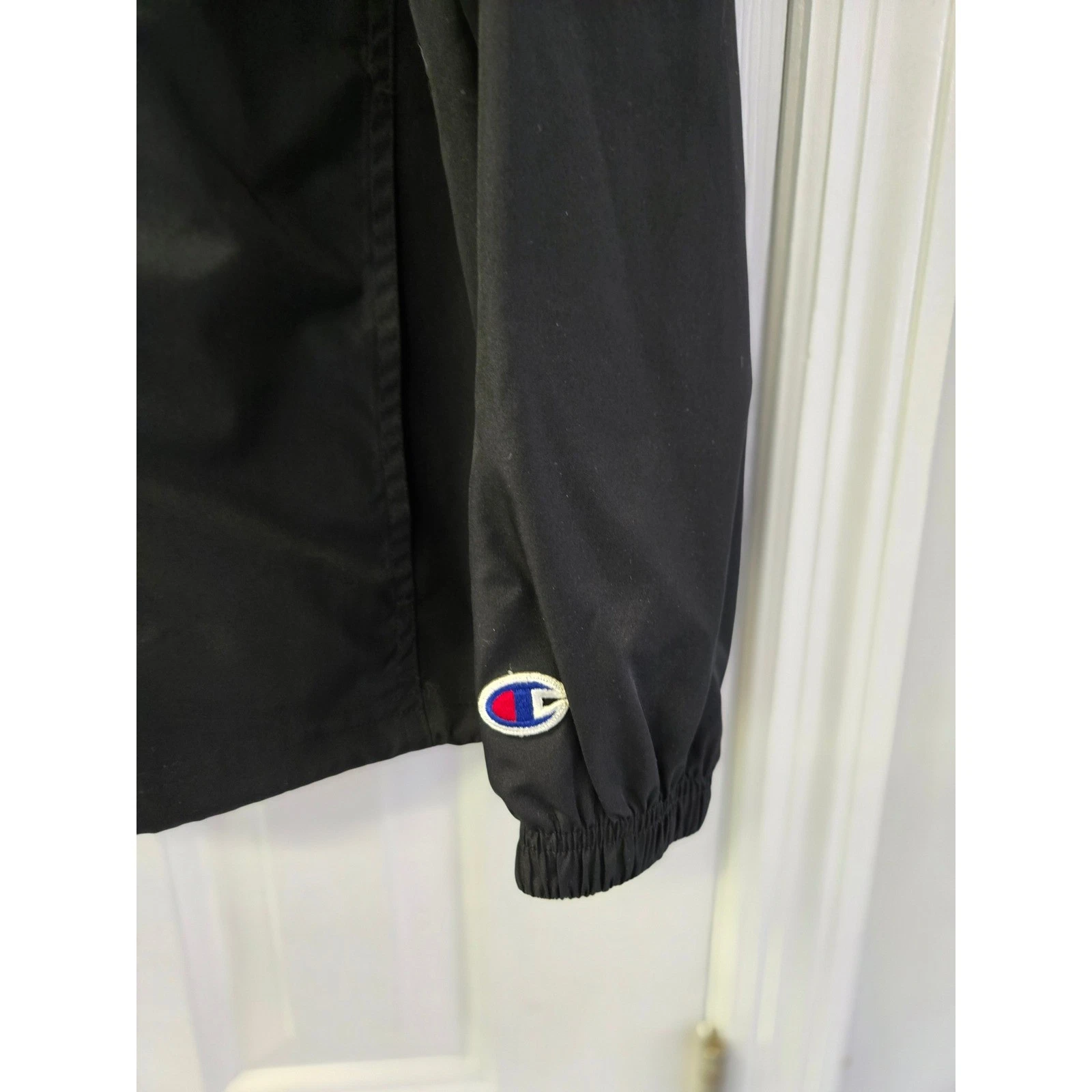 Champion Wake Forest Demon Deacons Mens Large Black Quarter Zip Windbreaker L - product detail image 3