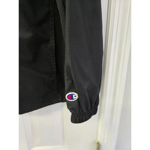 Champion Wake Forest Demon Deacons Mens Large Black Quarter Zip Windbreaker L image 3
