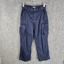 Polo Ralph Lauren Boys Navy Classic Chino Pants Size 8 Straight Leg Cargo