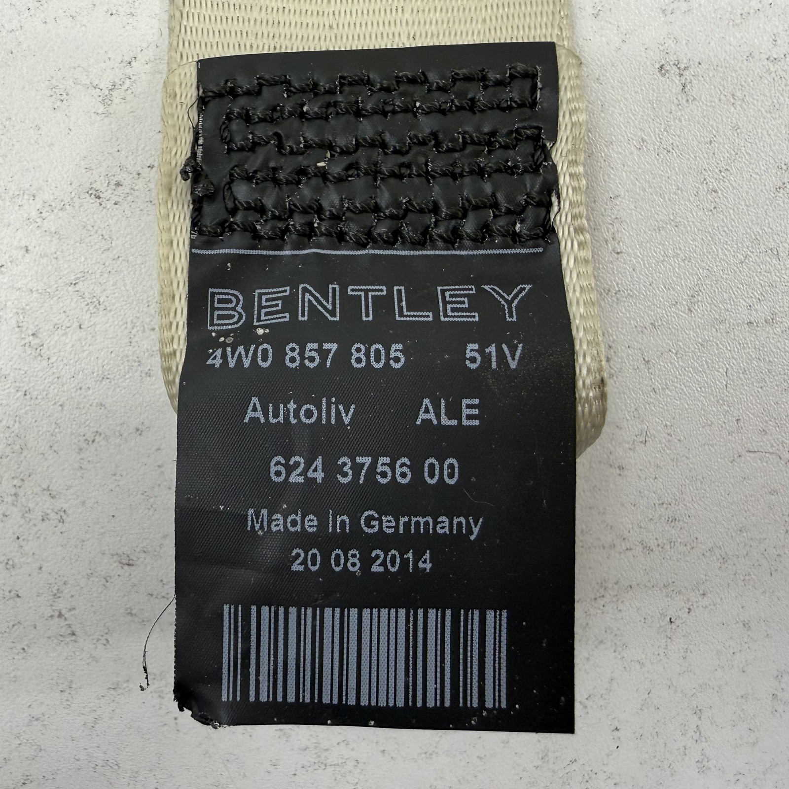 Bentley Flying Spur 2014-2018 Rear Left Seat belt retractor