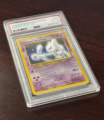 Pokémon 2002 TCG Shining Mewtwo Neo Destiny Holo Card 109 PSA 4 VG