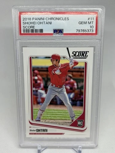 SHOHEI OHTANI 2018 Chronicles Score RC #11 MLB Dodgers ROOKIE PSA 10 Gem Mint