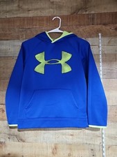 Under Armour youth M Blue pullover hoodie sweatshirt Loose Fit Storm Activewear