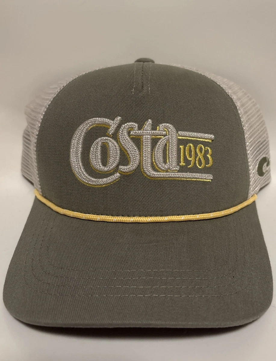 Casquette camionneur Costa Del Mar strapback verte taille unique brodée