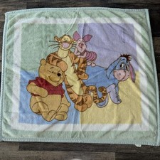 Disney Baby Winnie the Pooh Piglet Tigger Blanket 36x40 Plush Eeyore