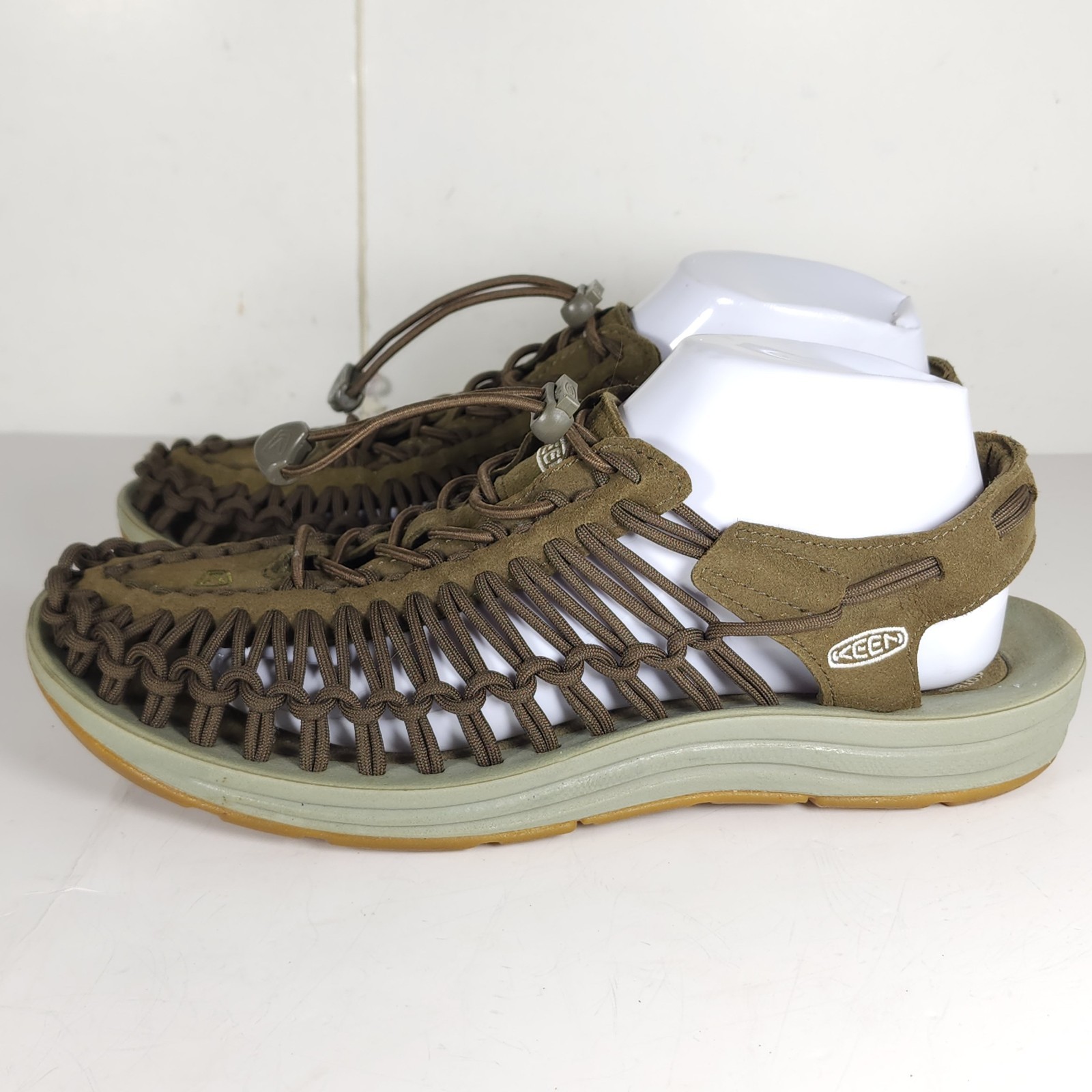 Sandali con cinturino KEEN donna Uneek US9 5 verde tessuto paracord acqua outdoor