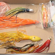 Lot of 8 Trolling Fishing Lures Rigged/Un-Rigged Bob Schneider + Others See Pics