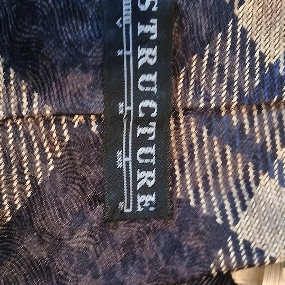 Corbata Structure Draftsman Architect 56X4 estampado beige/negro (0217) Foto 4 de 4