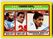 Eugene Daniel / Albert Lewis / Everson Walls, 1986 Topps, #229, ,