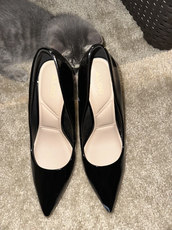 ALDO Stessy2.0 Almohada Walk Pump Talla 7 Negro  Foto 2 de 4