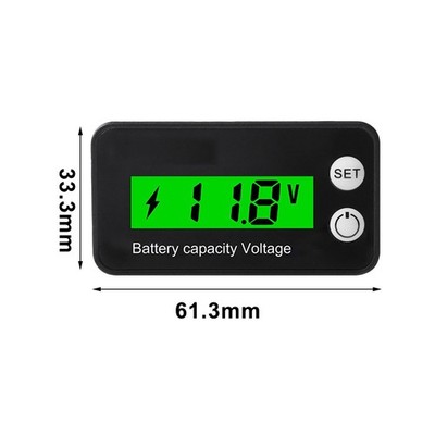 DC 8 100 Volt Digital Voltmeter mit LCD Display und Rückwärtsanschluss Sicherh