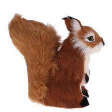Squirrel Pet Toy Animal Figurines Model Ornaments