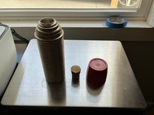vintage metal thermos model number 2184 made in usa