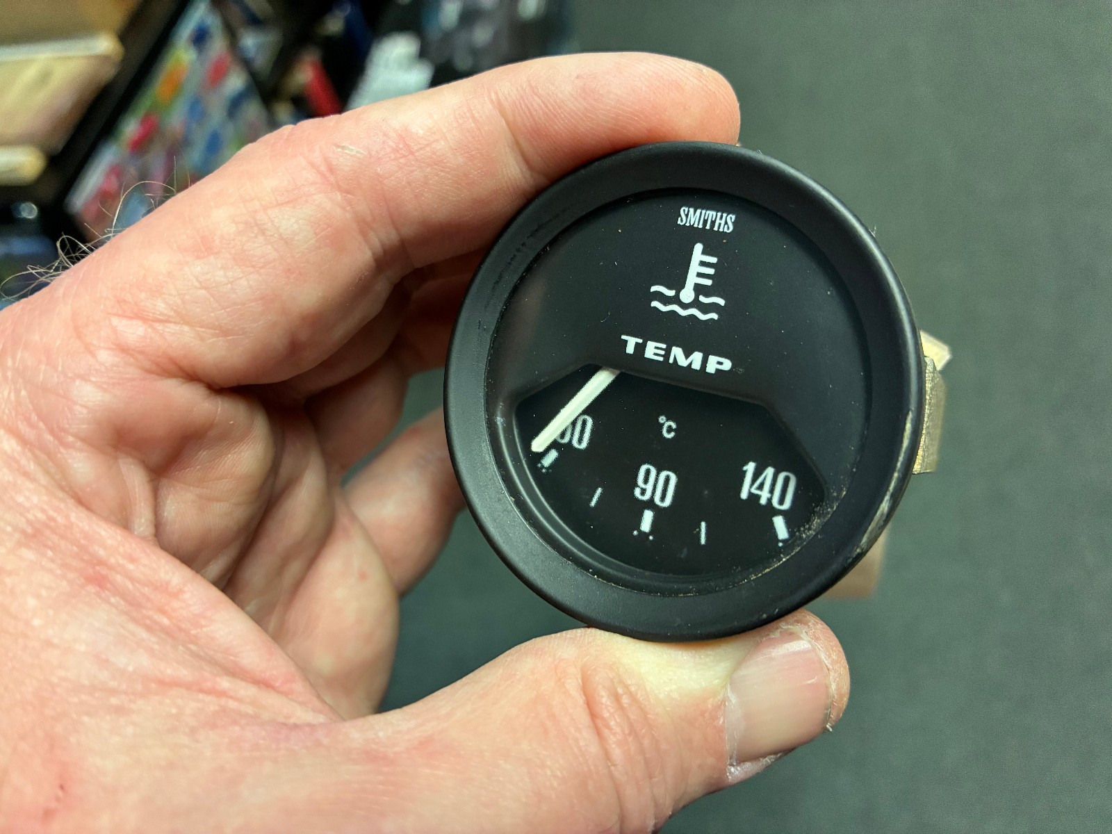 Lotus Esprit A082N6043F coolant temp gauge, used