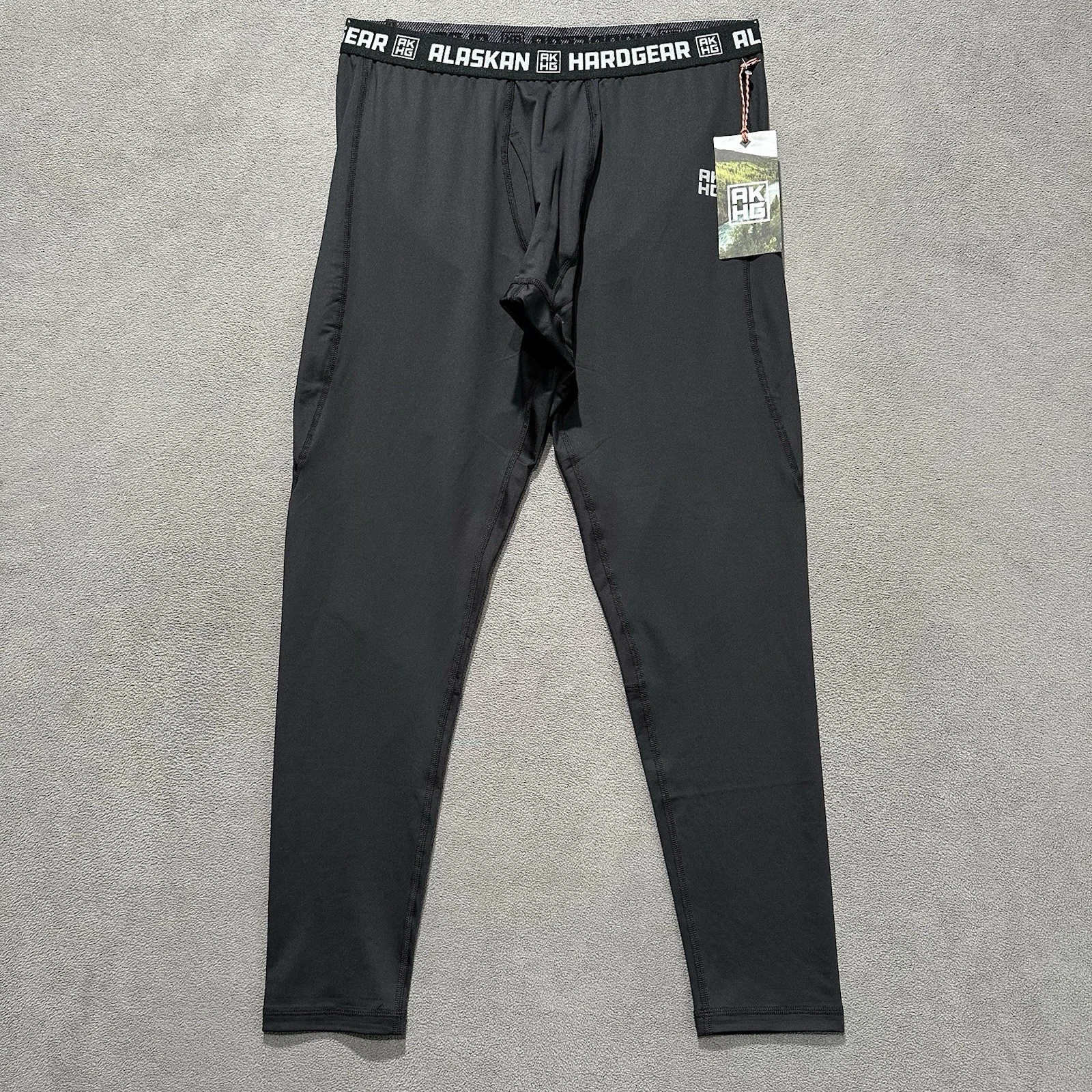 NWT Duluth Trading AKHG Boar's Nest Base Layer Pants Mens Large Black Thermal