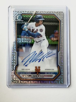 Bowman 2026 Chrome Refractor Mitch Voit New York Mets Autograph Insert #BMA-MV